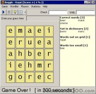 Boggle screenshot